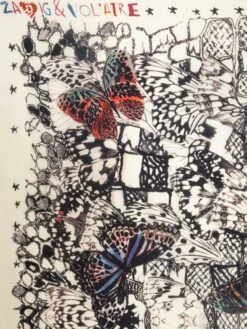 Zadig & Voltaire Blondie 135 Silk Scarf Flash -Zadig & Voltaire Clothing OWSC00470 FLASH ADDI 2 681dc32681171