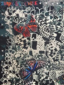 Zadig & Voltaire Blondie Silk Scarf Ink -Zadig & Voltaire Clothing OWSC00487 INK ADDI 2 681dc52e589cc