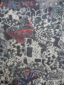 Zadig & Voltaire Kerry Scarf Ink -Zadig & Voltaire Clothing OWSC00491 INK ADDI 1 681dc4fac204f