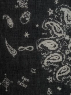 Zadig & Voltaire Maddie Scarf Black -Zadig & Voltaire Clothing OWSC01499 BLACK ADDI 2 671648a369123