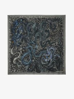 Zadig & Voltaire Billie Snakes Scarf Medium Grey