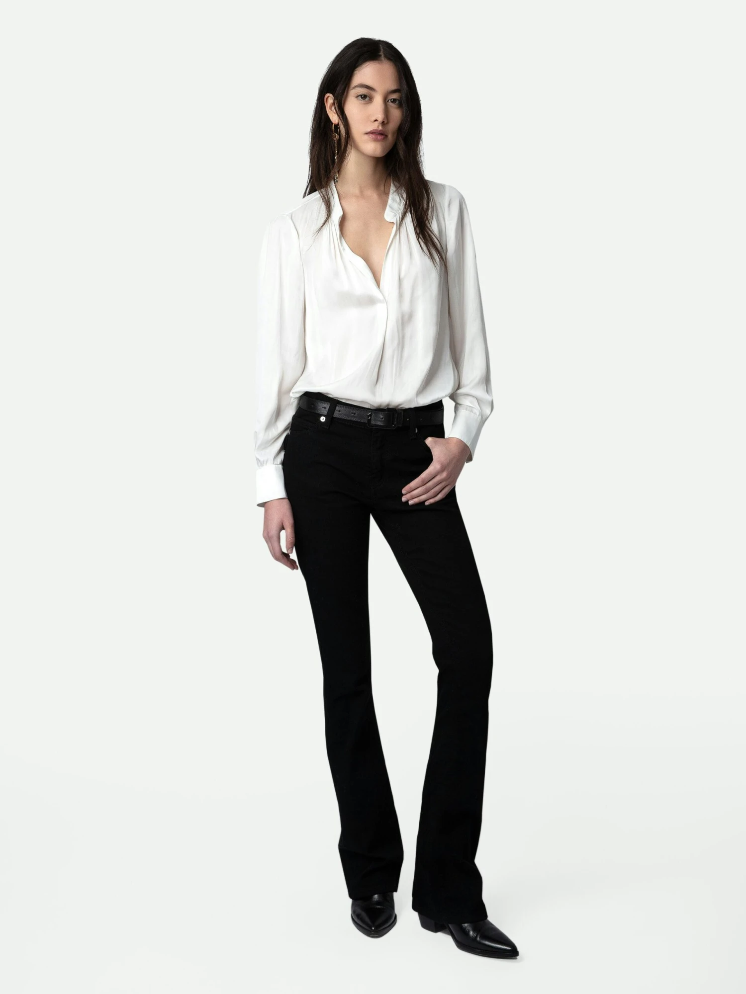 Zadig & Voltaire Tink Satin Blouse White