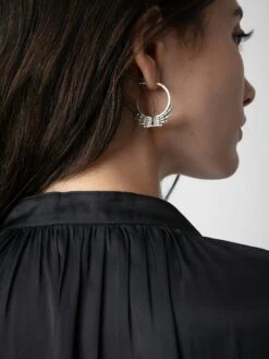 Zadig & Voltaire Tink Satin Blouse Black 10 Zadig & Voltaire Tink Satin Blouse Black -Zadig & Voltaire Clothing PWGCP3201F NOIR ADDI 1 1