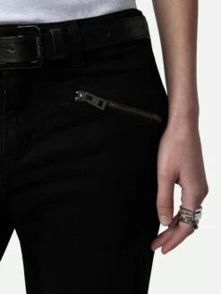 Zadig & Voltaire Ava Jeans Black 10 Zadig & Voltaire Ava Jeans Black -Zadig & Voltaire Clothing PWGCT3003F NOIR HOVER