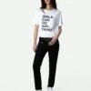 Zadig & Voltaire Ava Jeans Black -Zadig & Voltaire Clothing PWGCT3003F NOIR SHOOTING