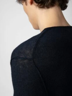 Zadig & Voltaire Teiss Cashmere Sweater Ink -Zadig & Voltaire Clothing PWGMZ1102H ENCRE ADDI 1