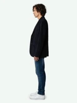 Zadig & Voltaire Valfried Suede Blazer Encre -Zadig & Voltaire Clothing RMBL00018 ENCRE ADDI 1 662ba92500529