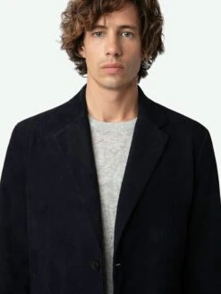 Zadig & Voltaire Valfried Suede Blazer Encre -Zadig & Voltaire Clothing RMBL00018 ENCRE HOVER 662ba8996e816