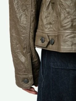 Zadig & Voltaire Base Crinkled Leather Jacket Latte 13 Zadig & Voltaire Base Crinkled Leather Jacket Latte -Zadig & Voltaire Clothing RMOW00040 LATTE ADDI 3 668ba310c751d