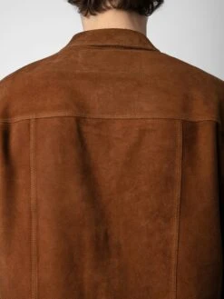 Zadig & Voltaire Kuba Suede Jacket Cognac 11 Zadig & Voltaire Kuba Suede Jacket Cognac -Zadig & Voltaire Clothing RMOW00103 COGNAC ADDI 2