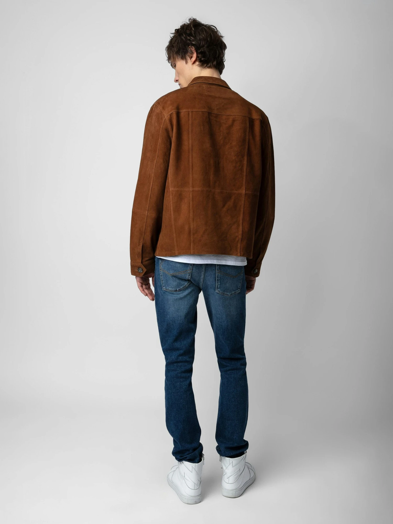 Zadig & Voltaire Kuba Suede Jacket Cognac 4 Zadig & Voltaire Kuba Suede Jacket Cognac - Image 2