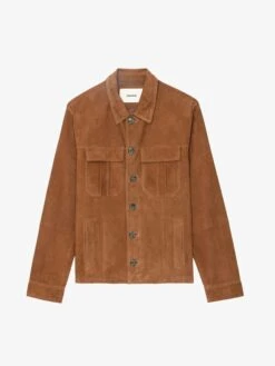 Zadig & Voltaire Kuba Suede Jacket Cognac 13 Zadig & Voltaire Kuba Suede Jacket Cognac -Zadig & Voltaire Clothing RMOW00103 COGNAC PACKSHOT
