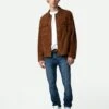 Zadig & Voltaire Kuba Suede Jacket Cognac -Zadig & Voltaire Clothing RMOW00103 COGNAC SHOOTING