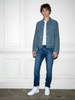 Zadig & Voltaire Base Suede Jacket Uniform 12 Zadig & Voltaire Base Suede Jacket Uniform -Zadig & Voltaire Clothing RMOW00104 UNIFORM ADDI 1