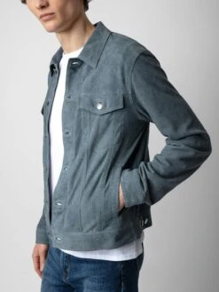 Zadig & Voltaire Base Suede Jacket Uniform 14 Zadig & Voltaire Base Suede Jacket Uniform -Zadig & Voltaire Clothing RMOW00104 UNIFORM ADDI 3