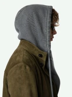 Zadig & Voltaire Lonni Suede Jacket Kaki Canvas -Zadig & Voltaire Clothing RMOW00106 KAKI CANVAS HOVER 662ba8d8d7650