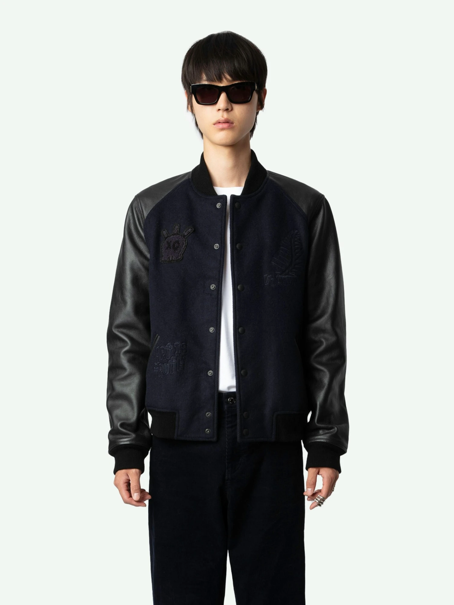 Zadig & Voltaire Birdieh Bomber Jacket Encre 5 Zadig & Voltaire Birdieh Bomber Jacket Encre - Image 3