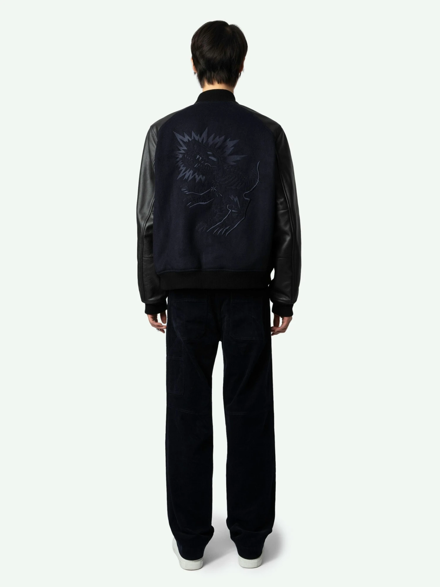 Zadig & Voltaire Birdieh Bomber Jacket Encre 4 Zadig & Voltaire Birdieh Bomber Jacket Encre - Image 2