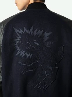 Zadig & Voltaire Birdieh Bomber Jacket Encre 16 Zadig & Voltaire Birdieh Bomber Jacket Encre -Zadig & Voltaire Clothing RMOW00111 ENCRE HOVER 668ba412a8845