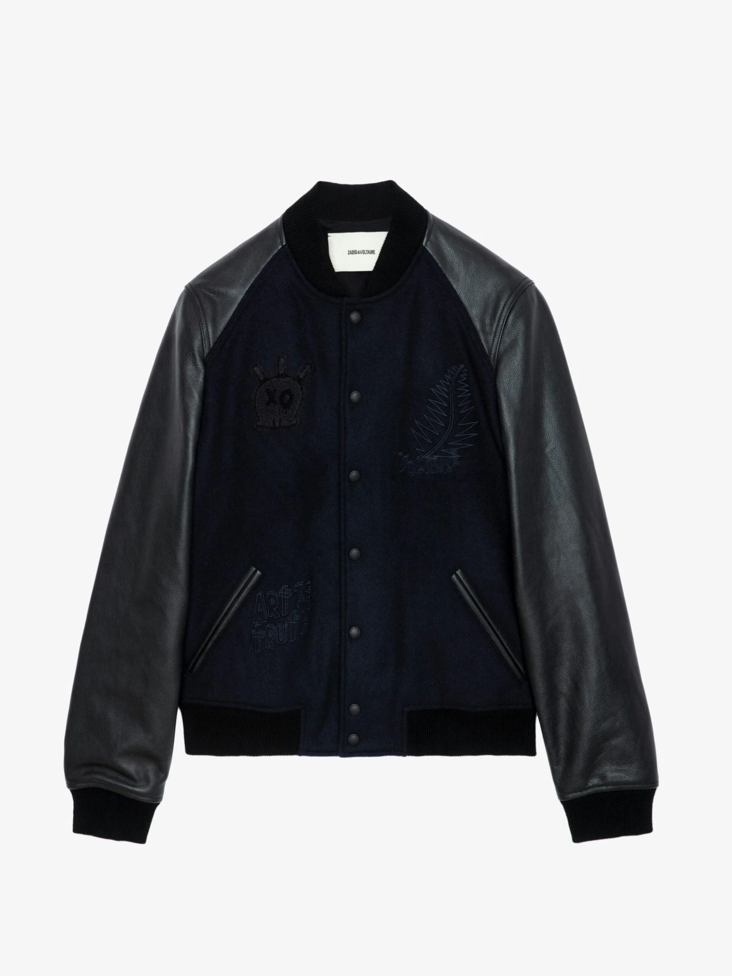 Zadig & Voltaire Birdieh Bomber Jacket Encre 10 Zadig & Voltaire Birdieh Bomber Jacket Encre - Image 8