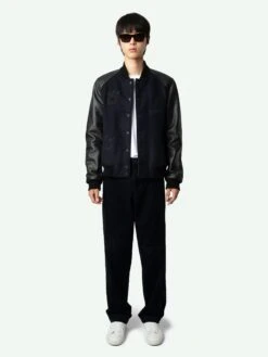 Zadig & Voltaire Birdieh Bomber Jacket Encre