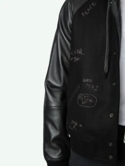 Zadig & Voltaire Boris Jacket Black 18 Zadig & Voltaire Boris Jacket Black -Zadig & Voltaire Clothing RMOW01117 BLACK HOVER 672cc97501120