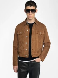 Zadig & Voltaire Bases Suede Jacket Cognac 13 Zadig & Voltaire Bases Suede Jacket Cognac -Zadig & Voltaire Clothing RMOW01125 COGNAC ADDI 2 6863f5bf3415e