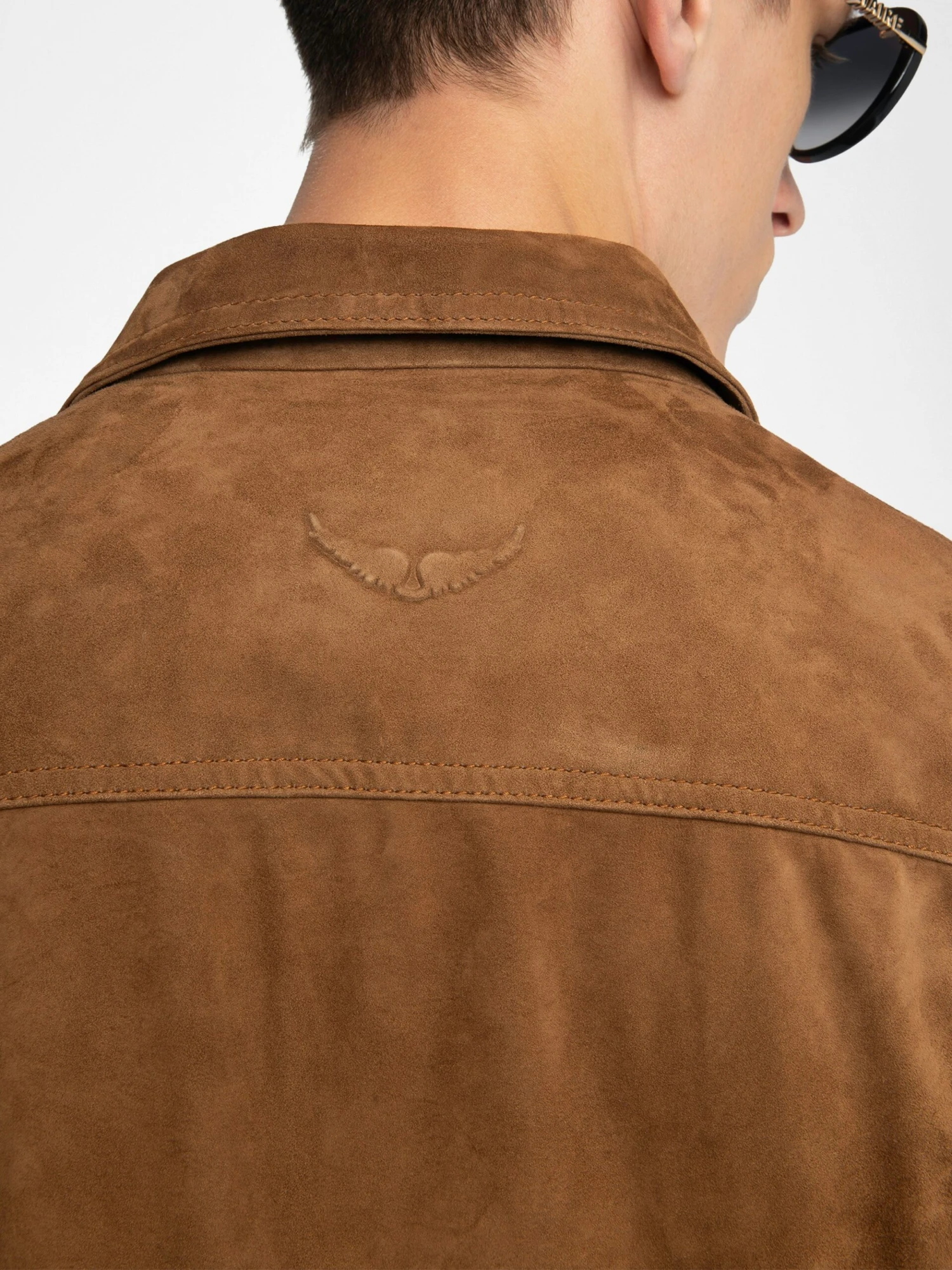 Zadig & Voltaire Bases Suede Jacket Cognac 8 Zadig & Voltaire Bases Suede Jacket Cognac - Image 6