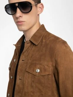 Zadig & Voltaire Bases Suede Jacket Cognac 16 Zadig & Voltaire Bases Suede Jacket Cognac -Zadig & Voltaire Clothing RMOW01125 COGNAC HOVER 6863f5b6ef3c1