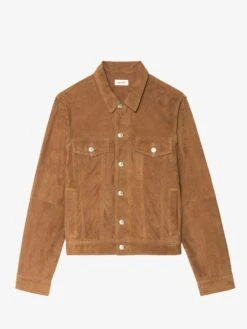 Zadig & Voltaire Bases Suede Jacket Cognac 17 Zadig & Voltaire Bases Suede Jacket Cognac -Zadig & Voltaire Clothing RMOW01125 COGNAC PACKSHOT 686681d2cd219