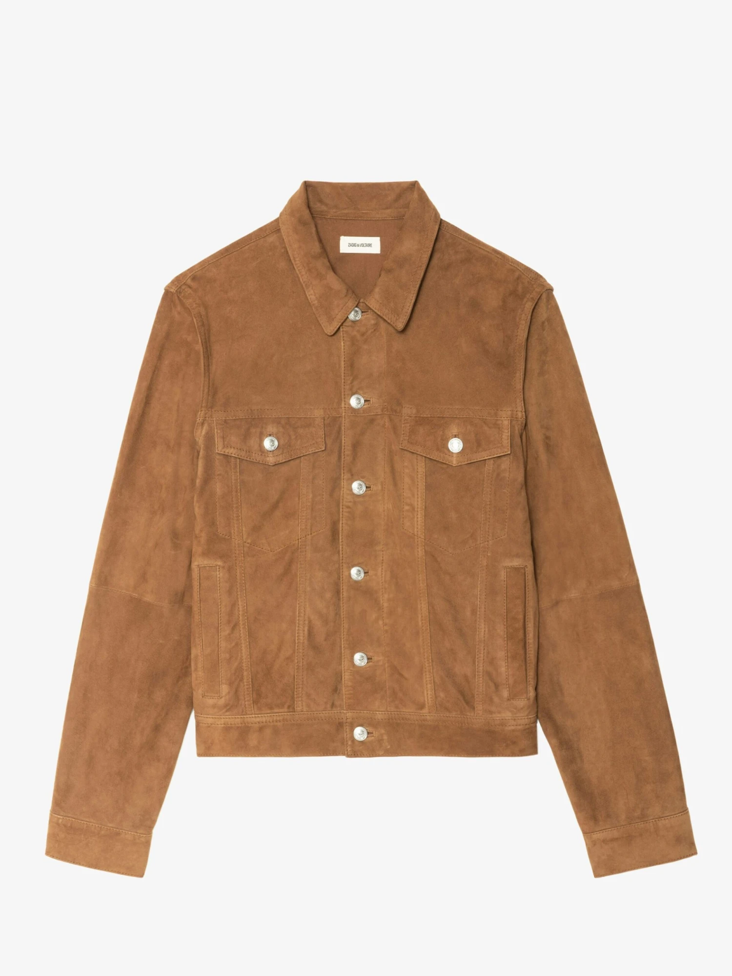 Zadig & Voltaire Bases Suede Jacket Cognac 10 Zadig & Voltaire Bases Suede Jacket Cognac - Image 8
