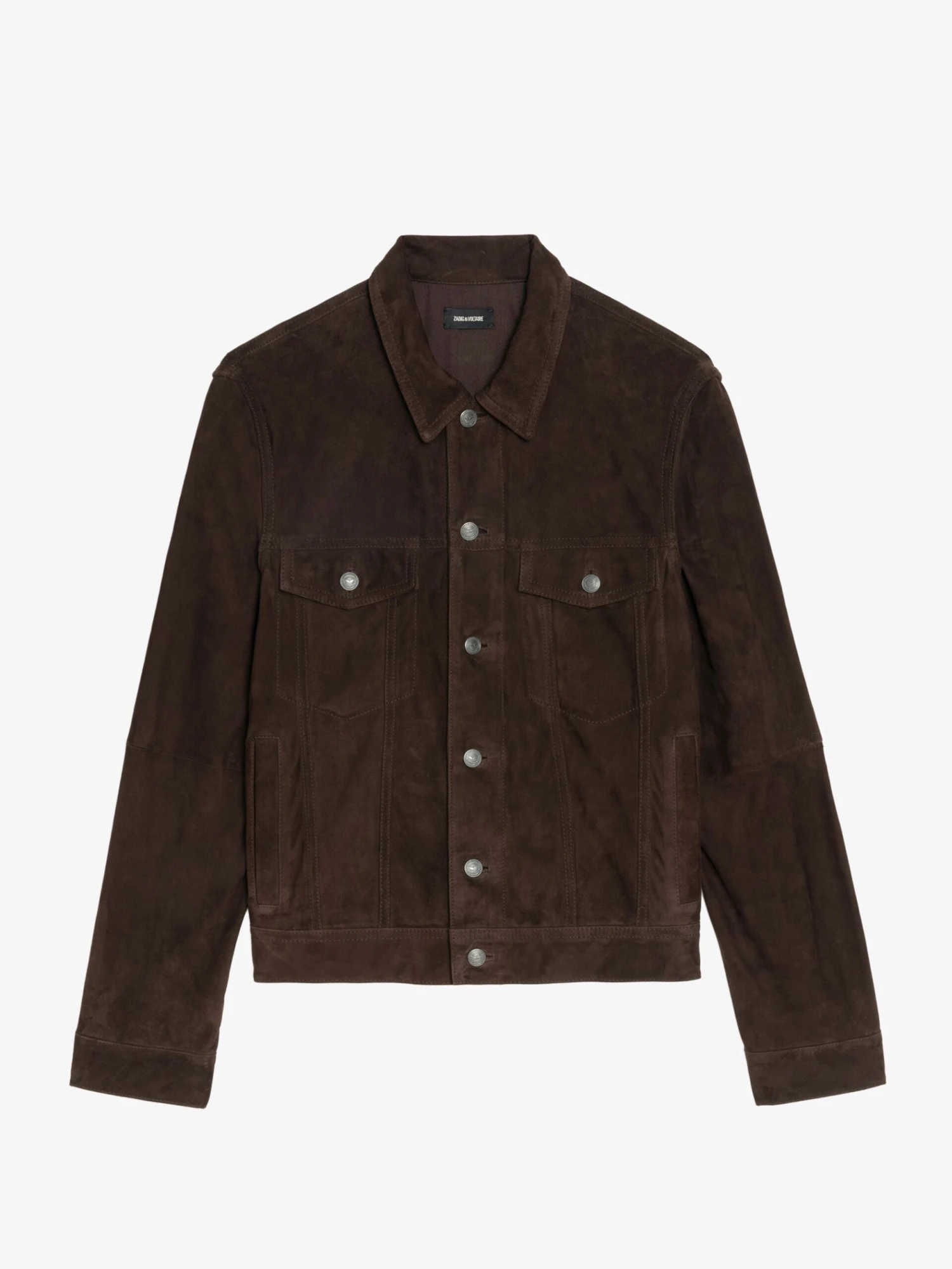 Zadig & Voltaire Bases Suede Jacket Dark Chocolate 9 Zadig & Voltaire Bases Suede Jacket Dark Chocolate - Image 7
