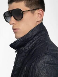 Zadig & Voltaire Loumy Leather Jacket Encre -Zadig & Voltaire Clothing RMOW01127 ENCRE HOVER 6863f44ebc35c