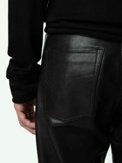 Zadig & Voltaire John Leather Pants Black -Zadig & Voltaire Clothing RMPA00017 NOIR HOVER 662ba8cebcfa1