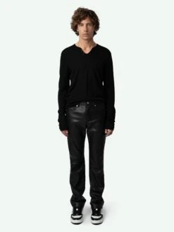 Zadig & Voltaire John Leather Pants Black