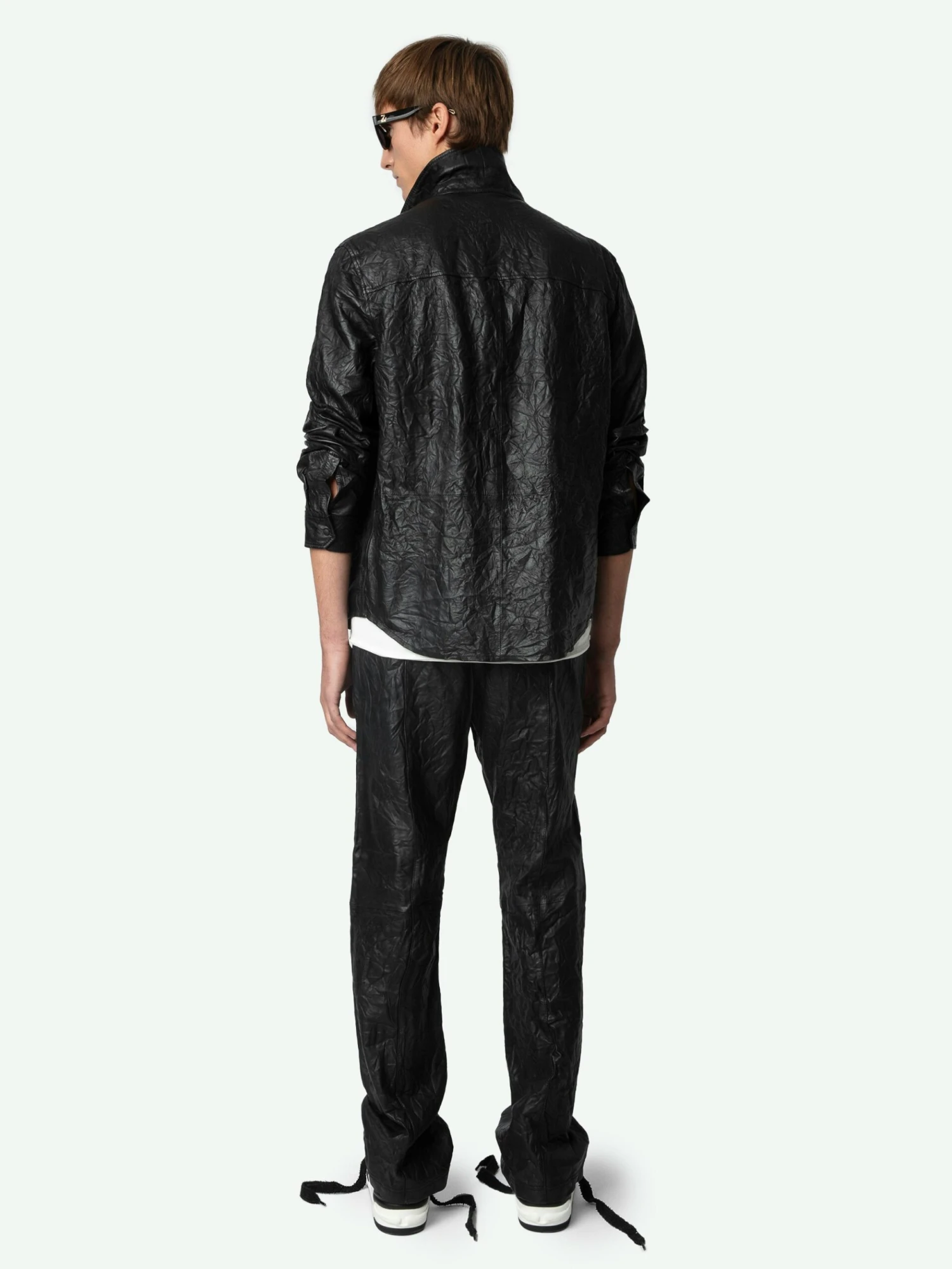 Zadig & Voltaire Serge Leather Shirt Black 7 Zadig & Voltaire Serge Leather Shirt Black - Image 5