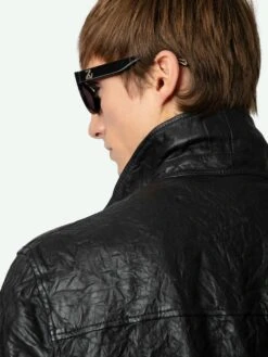 Zadig & Voltaire Serge Leather Shirt Black 15 Zadig & Voltaire Serge Leather Shirt Black -Zadig & Voltaire Clothing RMSH00013 NOIR ADDI 5 67054a2a4440a