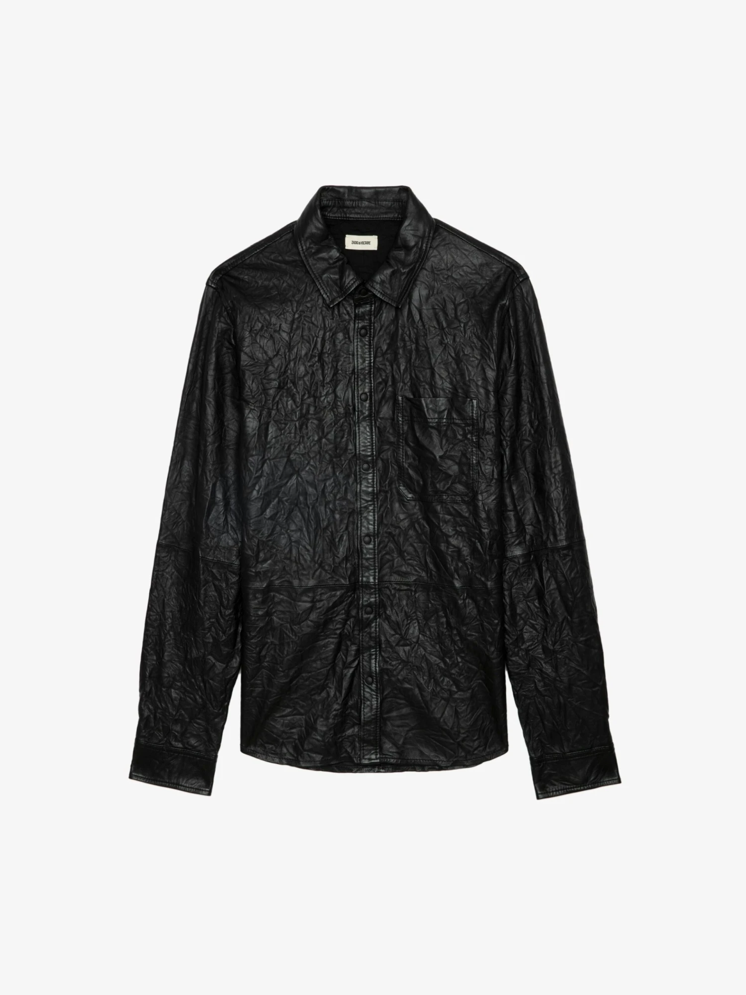 Zadig & Voltaire Serge Leather Shirt Black 10 Zadig & Voltaire Serge Leather Shirt Black - Image 8