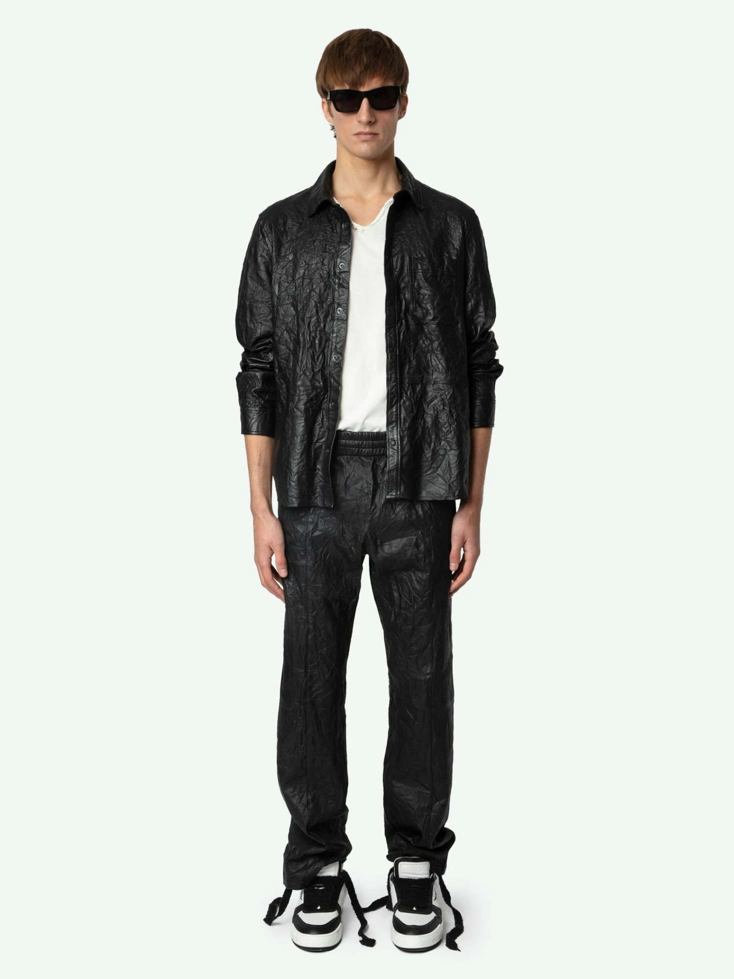 Zadig & Voltaire Serge Leather Shirt Black 3 Zadig & Voltaire Serge Leather Shirt Black