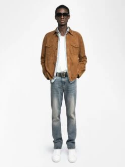 Zadig & Voltaire Sergy Suede Shirt Daim