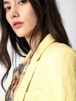 Zadig & Voltaire Visko Crinkled Leather Blazer Shea -Zadig & Voltaire Clothing RWBL00003 SHEA ADDI 1