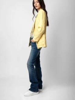 Zadig & Voltaire Visko Crinkled Leather Blazer Shea -Zadig & Voltaire Clothing RWBL00003 SHEA ADDI 3