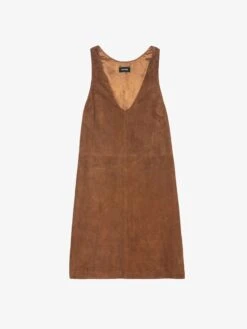 Zadig & Voltaire Rasha Suede Dress Cognac -Zadig & Voltaire Clothing RWDR01039 COGNAC PACKSHOT 6728b378ecd7b