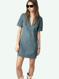 Zadig & Voltaire Ralmy Leather Dress Uniform -Zadig & Voltaire Clothing RWDR01040 UNIFORM ADDI 1 676056a32aae6