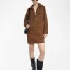 Zadig & Voltaire Remacha Suede Leather Dress Cognac 2 Zadig & Voltaire Remacha Suede Leather Dress Cognac -Zadig & Voltaire Clothing RWDR01042 COGNAC SHOOTING 685e8e85ea189