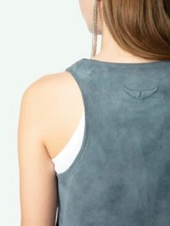 Zadig & Voltaire Tander Suede Top Uniform -Zadig & Voltaire Clothing RWTO01018 UNIFORM HOVER 675ff5298f451