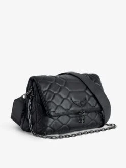 Zadig & Voltaire Rocky XL Quilted Clutch Black 10 Zadig & Voltaire Rocky XL Quilted Clutch Black -Zadig & Voltaire Clothing SKAB2015F NOIR ADDI 1