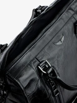 Zadig & Voltaire Sunny Medium #2 Vintage Patent Bag Black -Zadig & Voltaire Clothing SKAB2019F NOIR ADDI 2