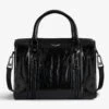 Zadig & Voltaire Sunny Medium #2 Vintage Patent Bag Black -Zadig & Voltaire Clothing SKAB2019F NOIR PACKSHOT