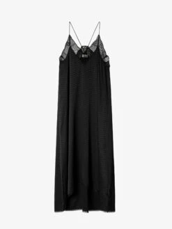 Zadig & Voltaire Risty Jac ZV Silk Dress Black 11 Zadig & Voltaire Risty Jac ZV Silk Dress Black -Zadig & Voltaire Clothing SKCP0427F NOIR PACKSHOT 2